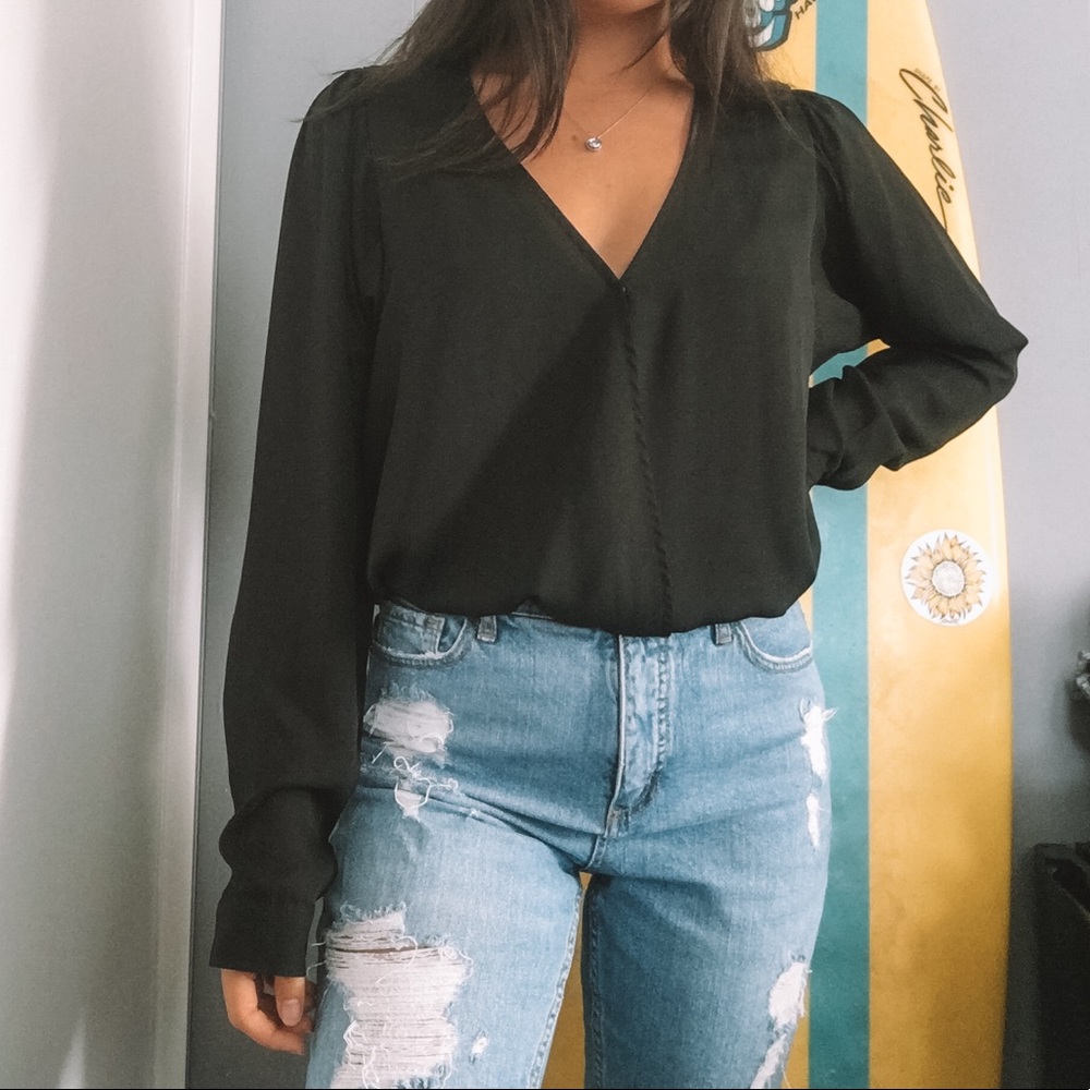 Black Long Sleeve Body Suit